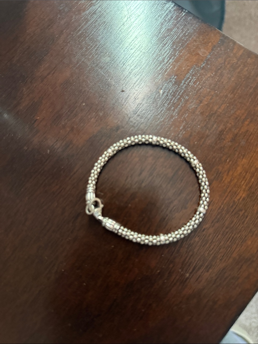 LAGOS Silver Beaded Rope Bracelet